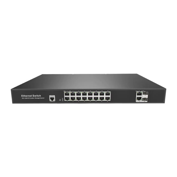 L2 Managed switch with 2*1000M TP/SFP Combo ports - Image 1